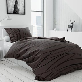 Lenjerie de pat din bumbac maro, SOFIA Dimensiune lenjerie de pat: 70 x 90 cm | 140 x 200 cm