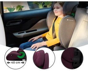 KINDERKRAFT - Scaun auto JUNIOR FIX 2 (100-150 cm) Cherry Pearl
