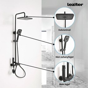 Set de duș multifuncțional Eliz negru