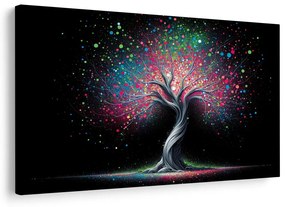 Tablou arborele vieții în univers colorat