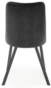 Scaun K450 velvet negru