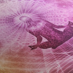 Tablou meditație (cu ceas) (90x30 cm)