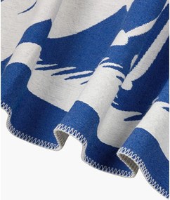 Pătură albastră 165x200 cm Lino – noo.ma