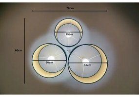 Duolla - Plafonieră ROLLER TRIO 3xE27/60W/230V verde/auriu