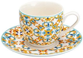 Set 6 cești cu farfurioară Brandani Medicea