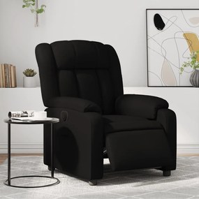 vidaXL Fotoliu rabatabil electric, negru, piele ecologică