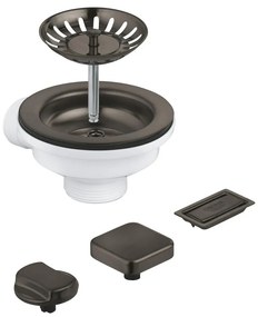 Set de scurgere pentru chiuveta Grohe grafit