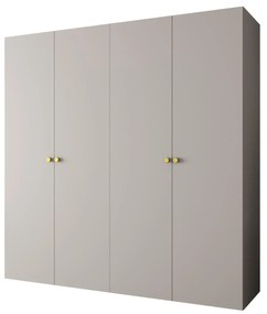 Dulap de haine 200 cm Parna 1 (Cașmir + Auriu). 1125887
