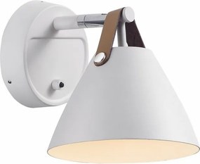 Aplica de perete design nordic STRAP 15 alba 84291001 DFTP