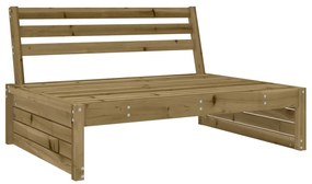 825750 vidaXL Canapea de mijloc de grădină, 120x80 cm, lemn de pin impregnat