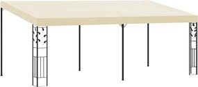 vidaXL Pavilion de perete, crem, 6 x 3 x 2,5 m