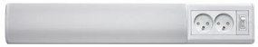 Corp de iluminat LED cu prize pentru corpuri de bucătărie Rabalux 78040 BATH 2E LED/10W/230V 4000K 50 cm alb