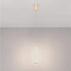 Pendul, Lustra suspendata LED 2700K PHEME auriu periat