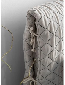 Pat bej tapițat de o persoană și somieră 90x200 cm Sleepy Luna – Miuform