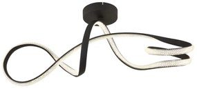 Lustră LED aplicată Globo 67341DS SWIRL LED/30W/230V negru