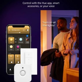 Philips Hue AURELLE - plafonieră LED dimmabilă, 19W/230V, 30x30 cm, negru