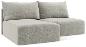 Colțar gri deschis extensibil/cu spațiu de depozitare (cu colț pe partea stângă) Kalena – Makamii