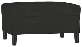 Taburet, negru, 70x55x41 cm, material textil Negru, 70 x 55 x 41 cm