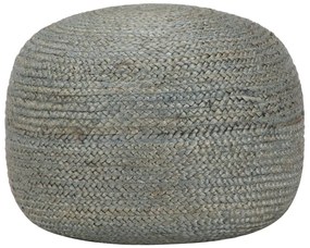 vidaXL Taburet lucrat manual, verde olive, 45x30 cm, iută