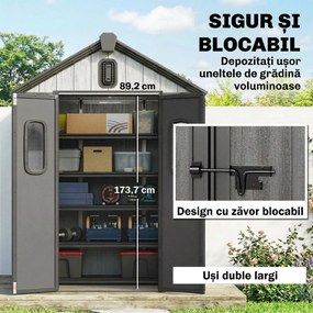 Outsunny metal 2 3, magazie căsuță dulap depozitare cutie | Aosom Romania