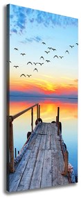 Imprimare tablou canvas Debarcader din lemn