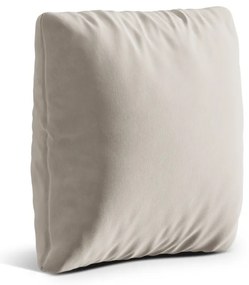 Pernă pentru canapea bej cu tapițerie din catifea Kemi – Cosmopolitan Design