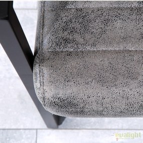 Bancheta design industrial vintage, Imperial 160cm, gri A-38199 VC