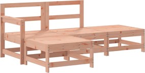 vidaXL Set mobilier relaxare grădină, 4 piese, lemn masiv Douglas