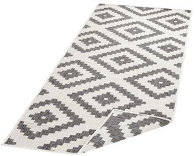 Covor pentru exterior NORTHRUGS Malta, 80 x 250 cm, gri