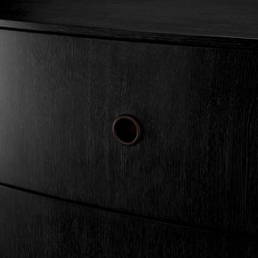 Comoda LUX Furnir Stejar Gri Carbune, Splendora