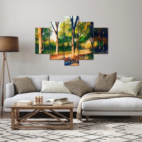 Tablou - Pădure de vară însorită, pictură (150x105 cm)