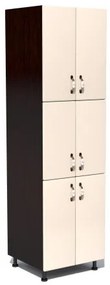 Soldat 60 cu 6 usi Zebra MDF vanilie simplu