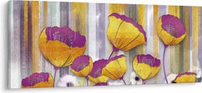 Tablou - Ilustrațir cu flori (120x50 cm)