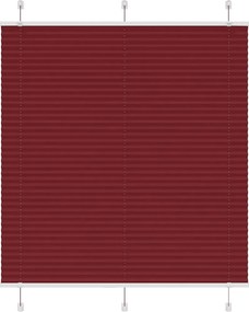 vidaXL Jaluzea plisată Bordeaux Roșu 120x150 cm Lățime țesătură