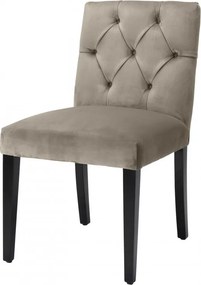 Scaun design elegant LUX Atena, catifea gri 113840 HZ