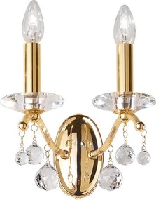 Kolarz 3234.62.3.KoT - Aplica de perete CARMEN din cristal, 2xE14/60W/230V, placată cu aur 24K