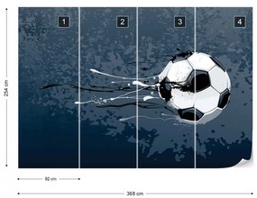 Tapet copii - Mingie de fotbal -