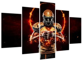 Tablou - Jucător de fotbal american (150x105 cm)