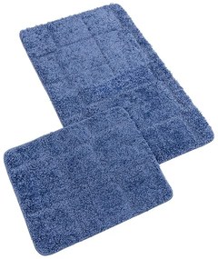 Bellatex Set de covorașe de baie fără decupajBANYSILVER albastru, 60 x 100, 60 x 50 cm
