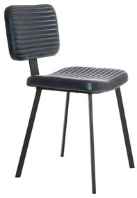 Scaune de dining negre 2 buc. din imitație de piele Masana – Light &amp; Living