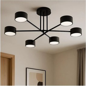 Brilagi - Lustru LED aplicat MONO 6xGX53/12W/230V negru