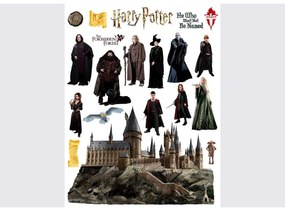 Decorație autoadezivă Harry Potter Hogwarts, 65 x85 cm