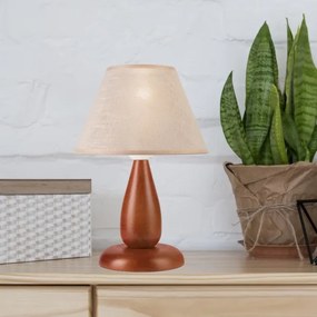 Lampă de masă PERA 1xE27/60W/230V maro/fag