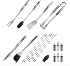Set ustensile pentru grătar 22 piese Avenberg TARGET