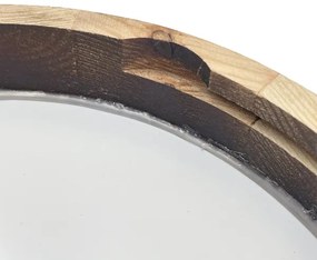 Brilagi - Plafonieră LED CARVALHO SLIM SMOKEY LED/20W/230V, finisaj stejar, Ø 27,5 cm