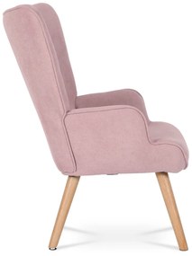 Fotoliu cu taburet PINK2, roz
