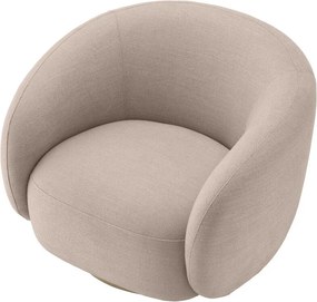 Fotoliu pivotant design elegant Brice, avalon sand 115169 HZ