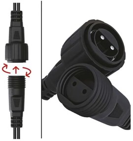 Instalație LED de Crăciun de exterior 100xLED 15m IP44 alb rece