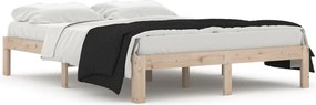 vidaXL Cadru de pat, 140x190 cm, lemn masiv de pin