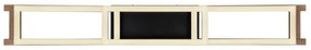 Plafoniera LED design modern ILLA negru, maro 100x13,5cm